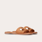 Valentino Vlogo Cut-out Calfskin Slide Sandal 4W2S0IB0RLL YH7