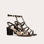 Valentino Rockstud Calfskin Ankle Strap Sandal 5W2S0491VBP 0NO