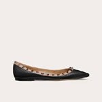 Valentino Rockstud Grainy Calfskin Ballet Flat UW2S0403VCE0NO