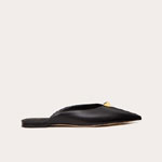 Valentino Roman Stud Flat Mule In Calfskin VW2S0BK2GNF0NO