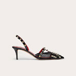 Valentino Rockstud Alcove Patent Leather Slingback Pump WW2S0CQ1AMW0NO