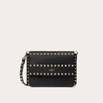 Valentino Garavani Small Rockstud Grainy Leather Crossbody Bag ZW2B0E86VSF0NO