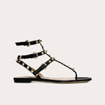 Valentino Rockstud Calfskin Flat Flip Flop Sandal ZW2S0812VOD0NO