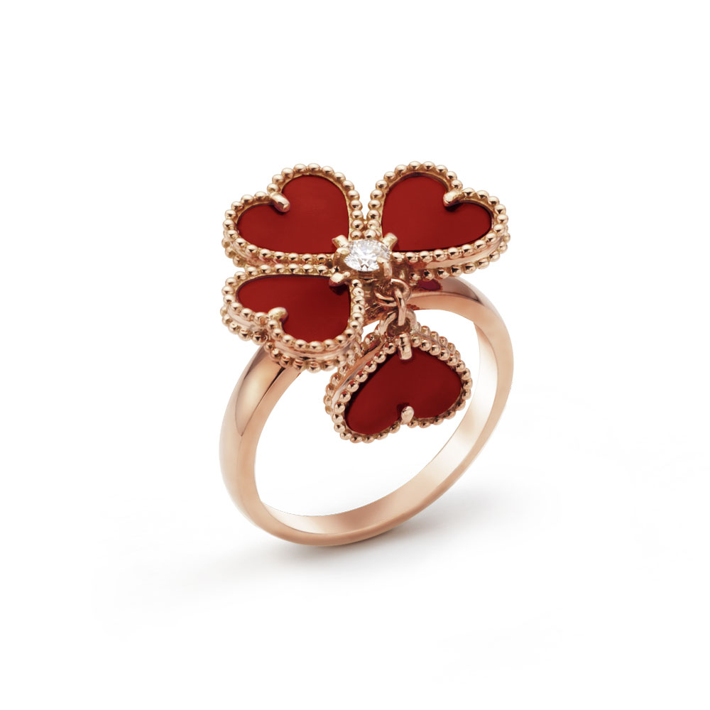 Van Cleef Arpels Sweet Alhambra effeuillage ring VCARN5P600: Image 1