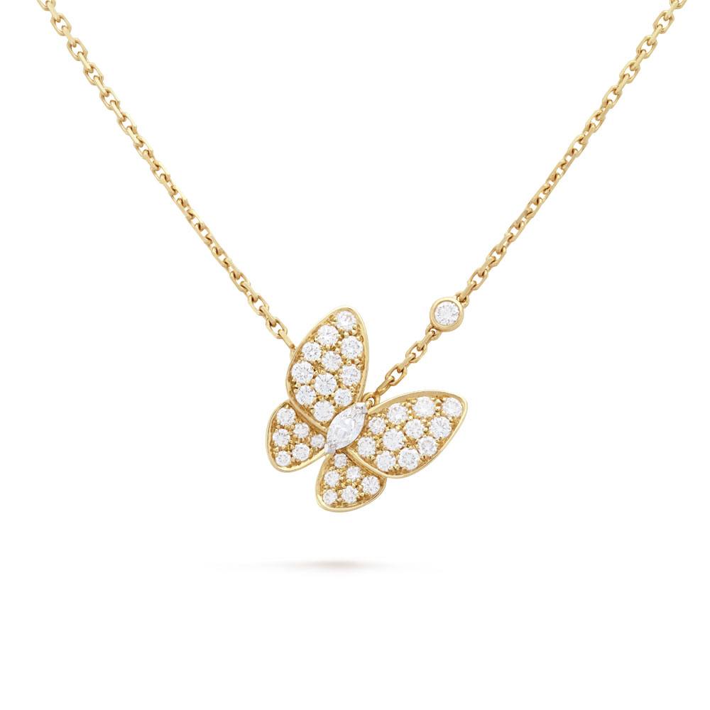 Van Cleef Arpels Two Butterfly pendant VCARP3DP00: Image 1