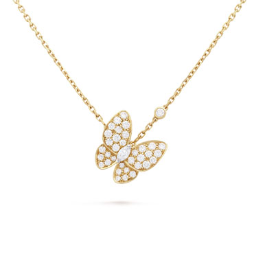 Van Cleef Arpels Two Butterfly pendant VCARP3DP00