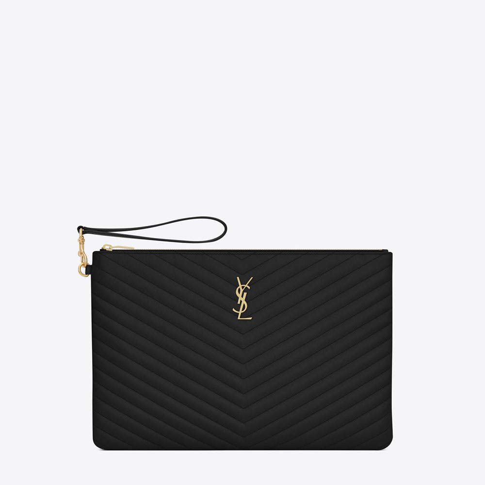 YSL Cassandre Matelasse Document Holder In Quilted Leather 440222 CWU01 1000: Image 1