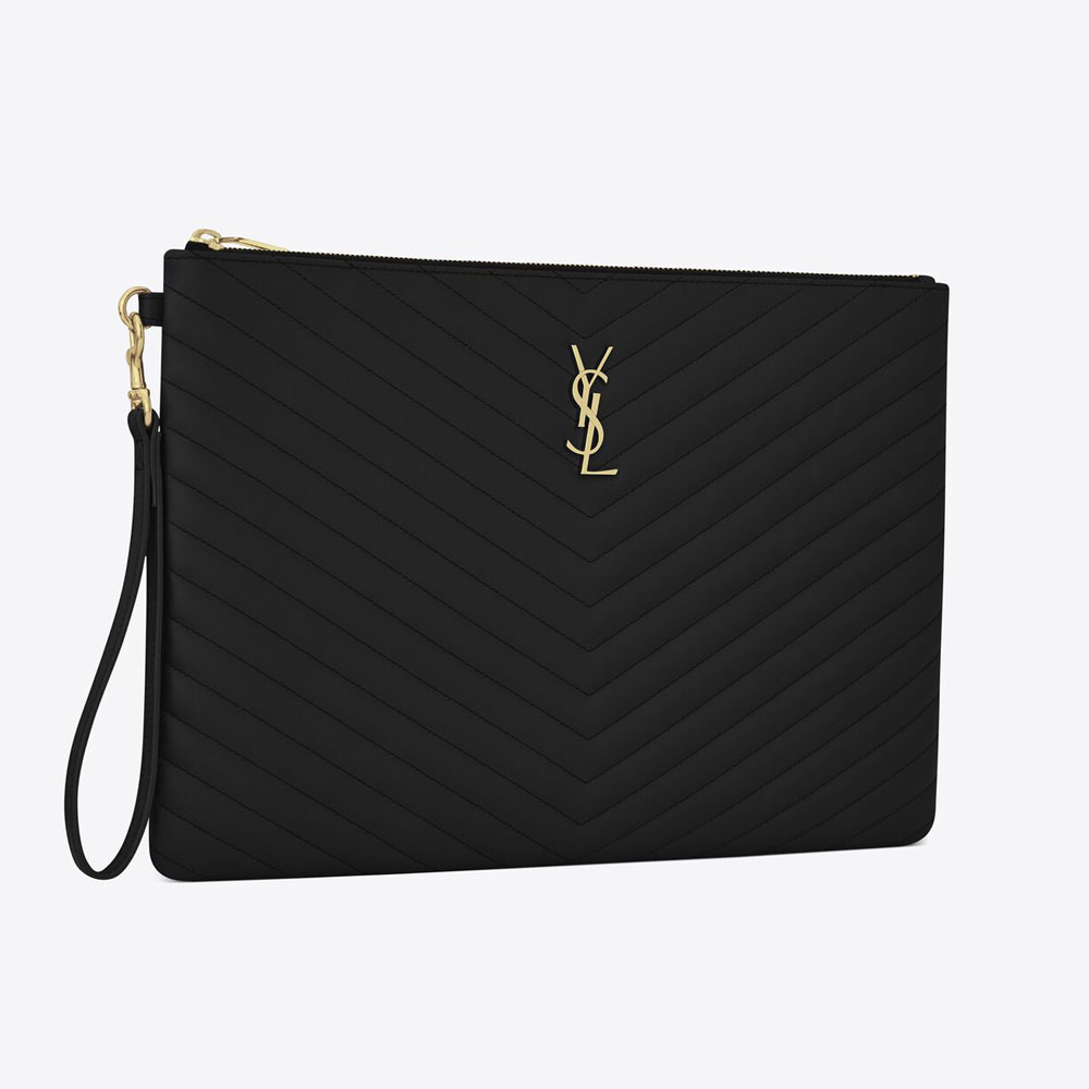 YSL Cassandre Matelasse Document Holder In Quilted Leather 440222 CWU01 1000: Image 3