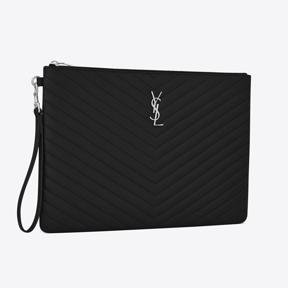 YSL Cassandre Matelasse Document Holder In Quilted Leather 440222 CWU02 1000: Image 3