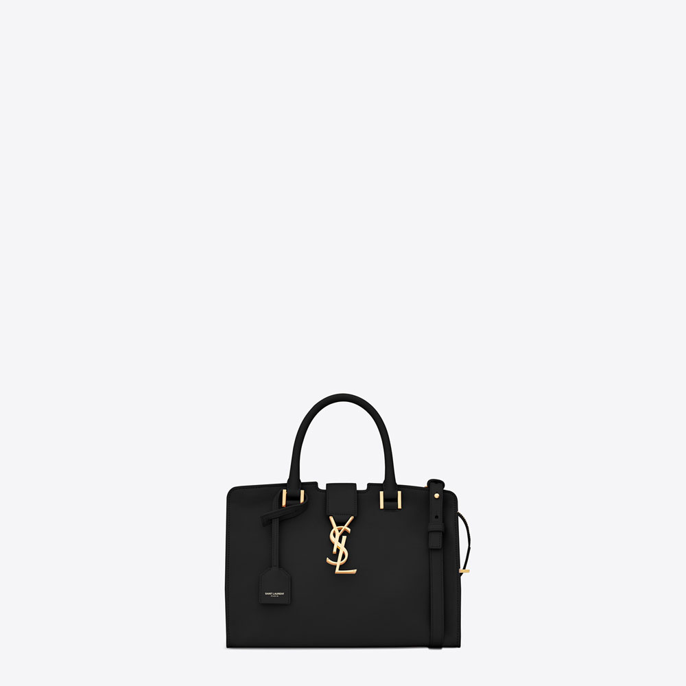 Saint Laurent Baby Cabas Ysl Bag In Black Leather 45316594PC: Image 1