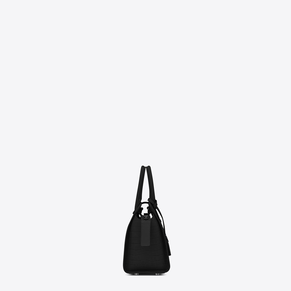 Saint Laurent Baby Downtown Cabas Ysl Bag In Black 45336000PF: Image 3