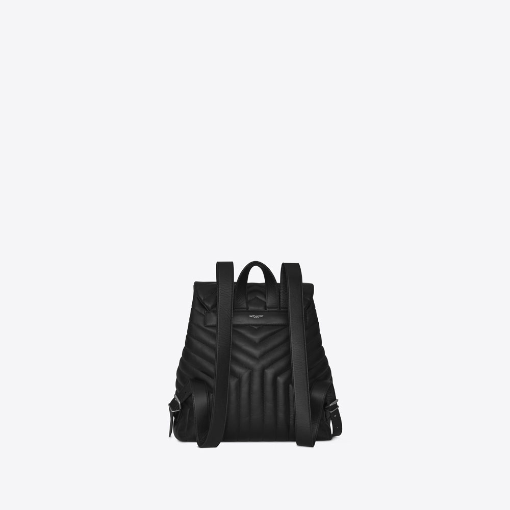 YSL Loulou Medium Backpack In Matelasse Y Leather 487219 DV726 1000: Image 2