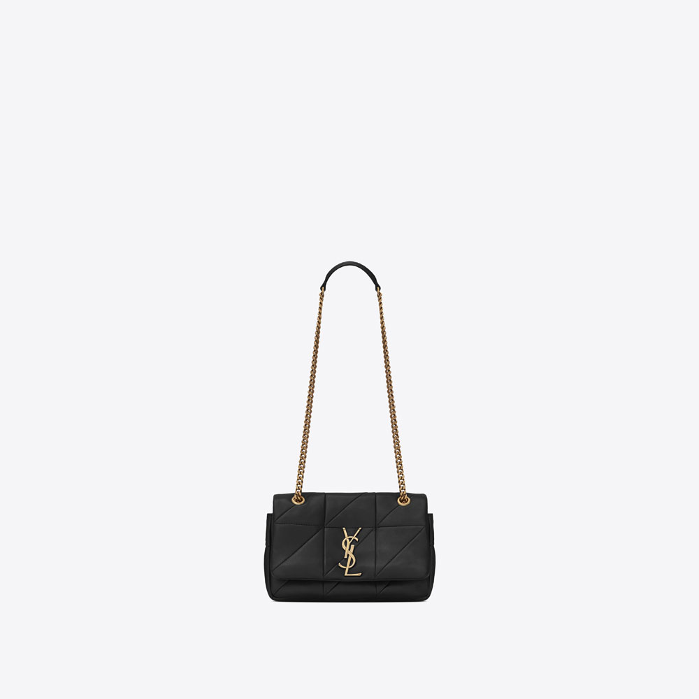 YSL Jamie Small carre Rive Gauche In Lambskin 515820 COP67 1000: Image 1