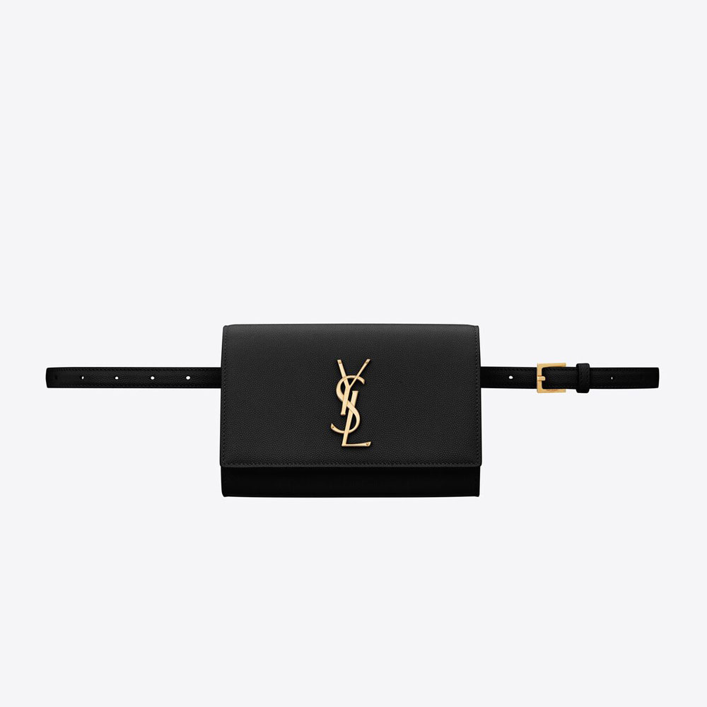 YSL Kate Belt Bag Poudre-embossed Leather 534395 BOW0J 1000: Image 1