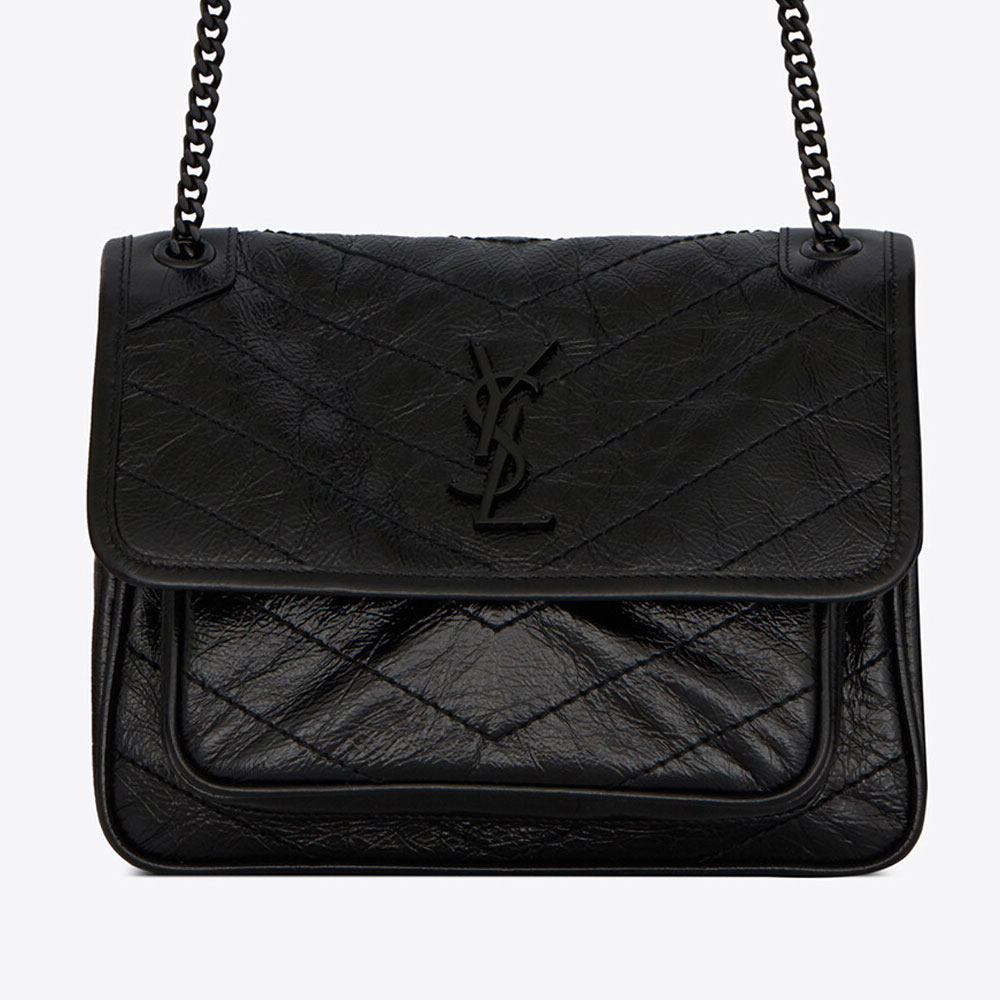 YSL Niki Baby In Vintage Leather 538566 0EN08 1000: Image 2