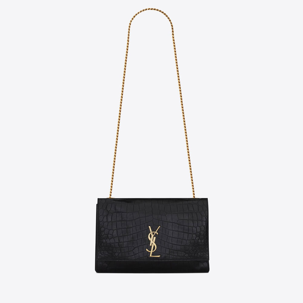 YSL Reversible Kate In Crocodile-embossed Leather 553804 24O1W 1062: Image 1