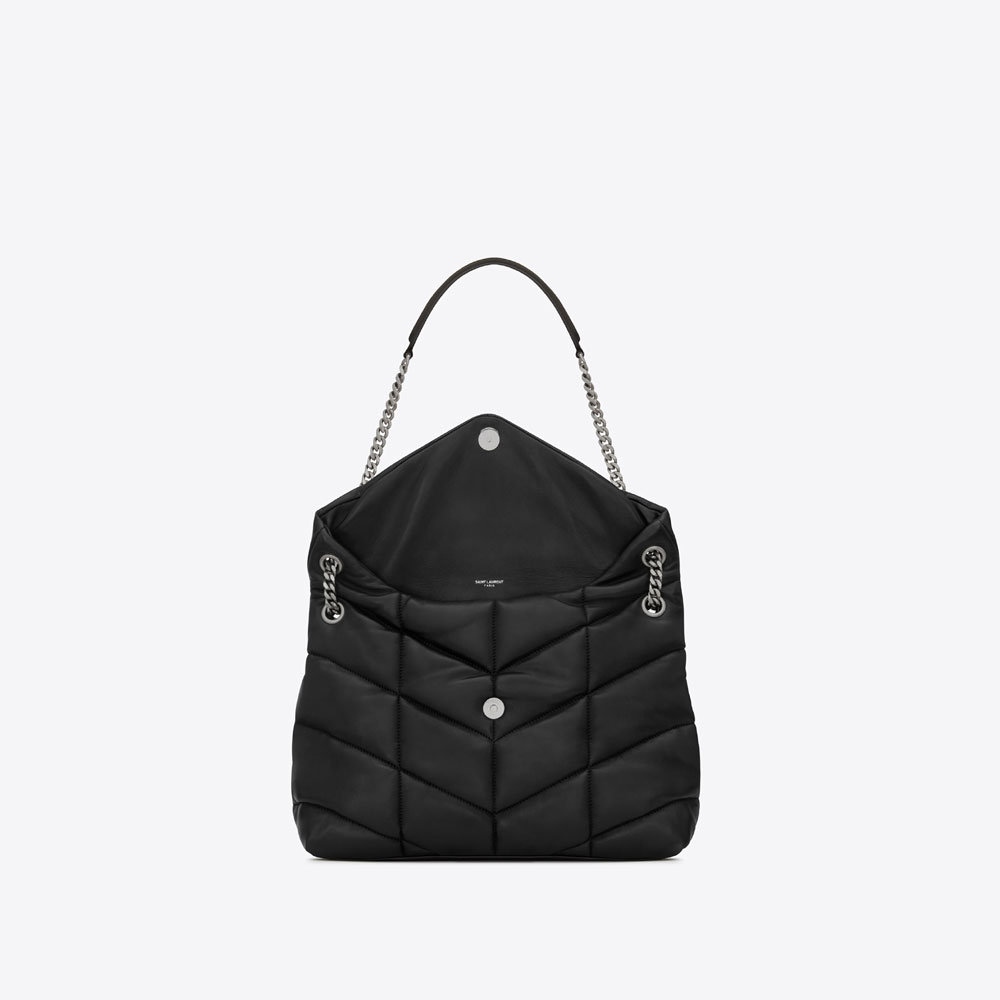 YSL LOULOU PUFFER Medium Bag In Quilted Lambskin 577475 1EL00 1000: Image 4