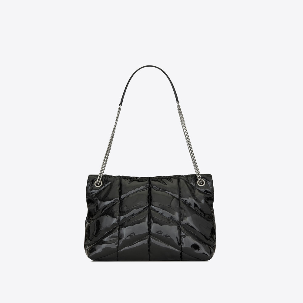 YSL LOULOU PUFFER Medium Bag In Vinyl 577475 HSR00 1000: Image 2