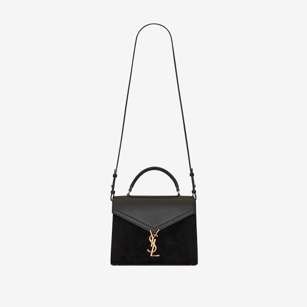 YSL CASSANDRA Medium Top Handle Bag In Smooth Suede 578000 0SXOW 1048: Image 1