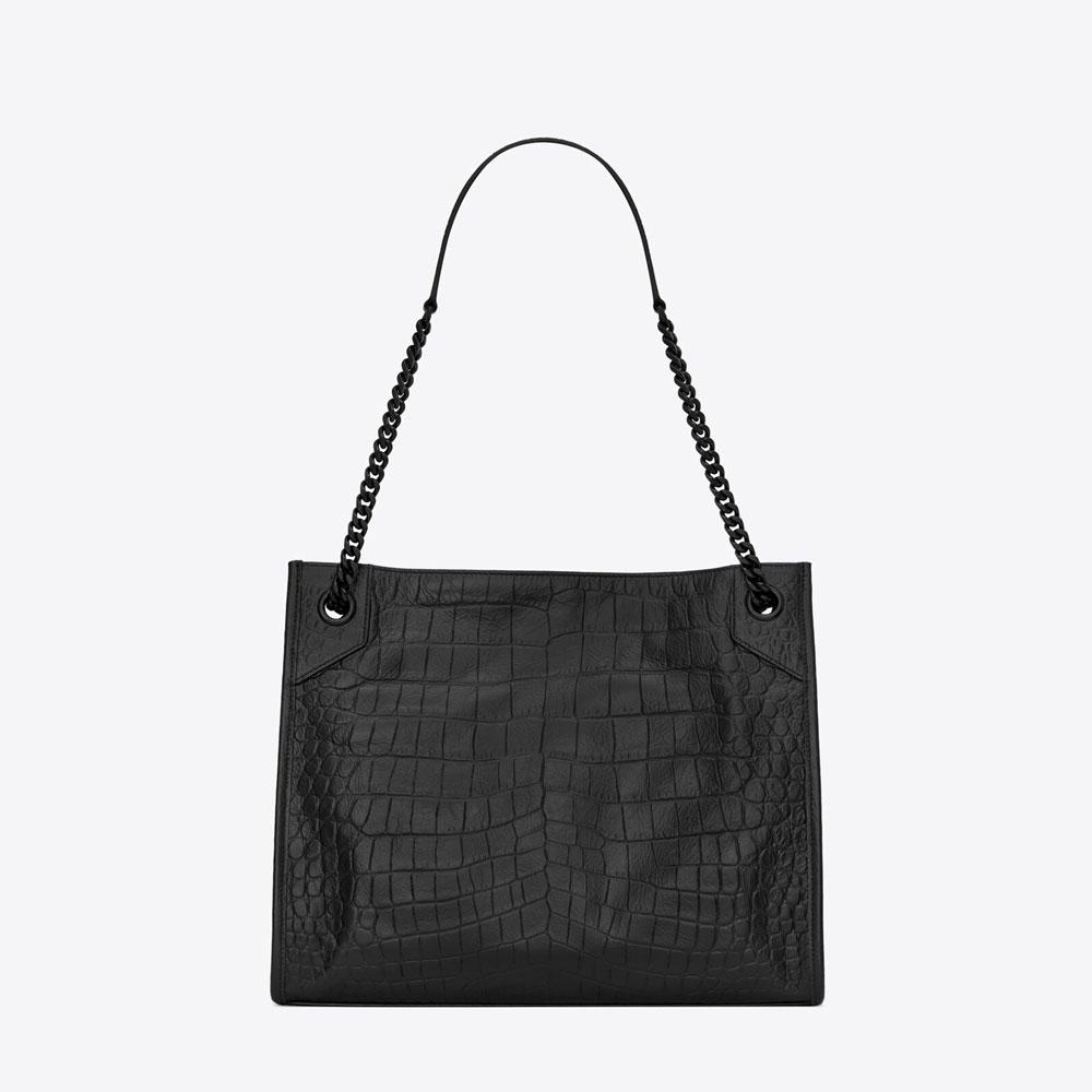 YSL Niki Medium Shopping Bag In Crocodile Leather 591226 1K00U 1000: Image 2