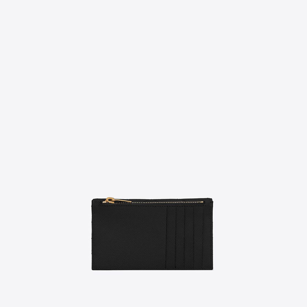 YSL Cassandre Matelasse Fragments Flap Card Case 612808 BOW01 1000: Image 4