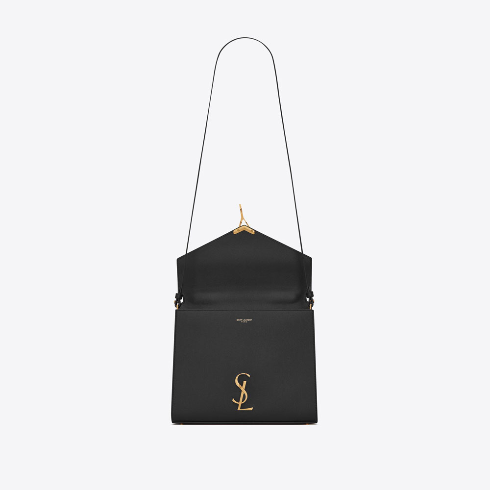 YSL Cassandra Medium Top Handle Bag Grain De Poudre 623931 BOW0W 1000: Image 4