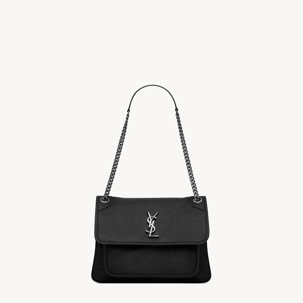 YSL Niki Medium In Grained Lambskin in Black 633178 AACIA 1000: Image 1