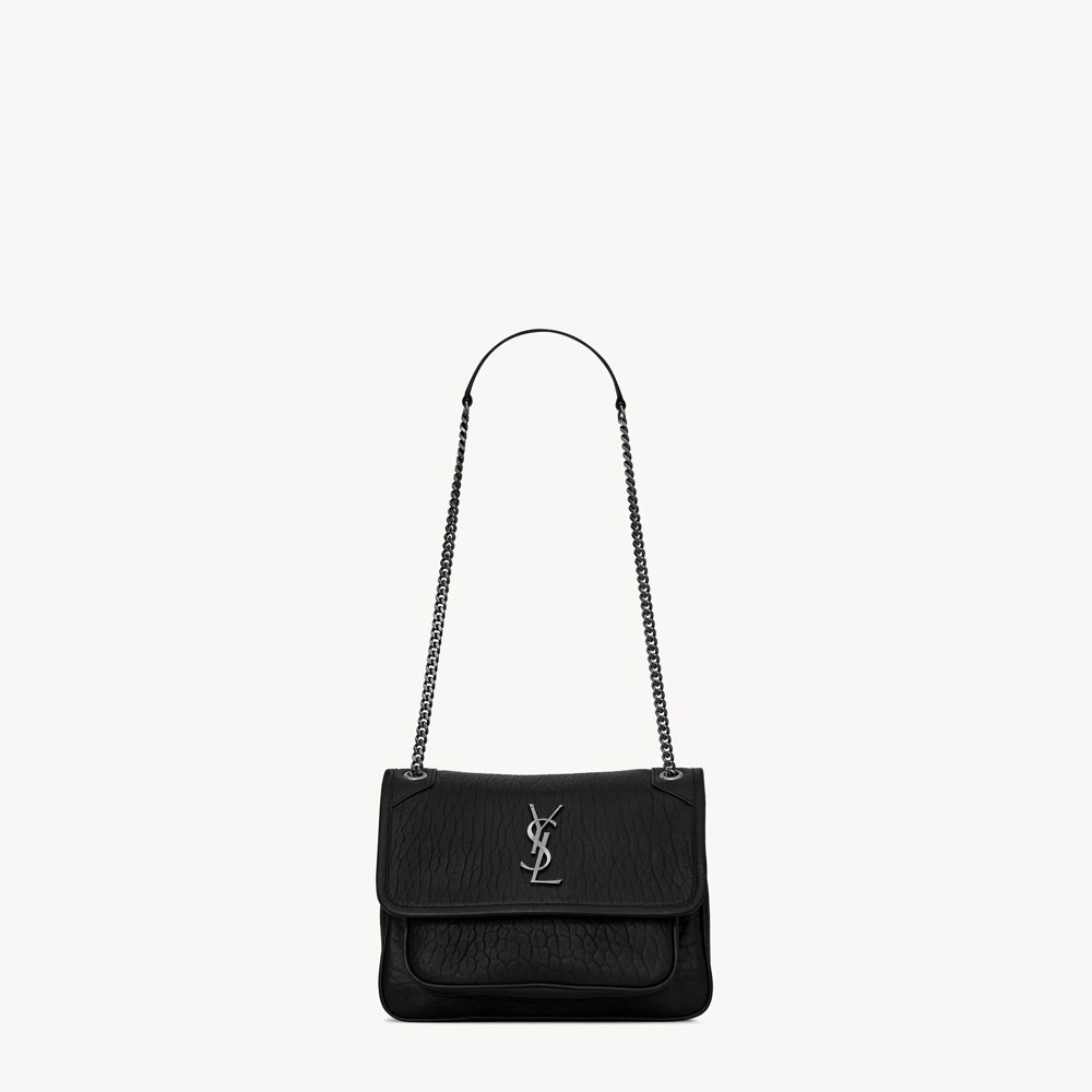 YSL Niki Baby In Grained Lambskin in Black 633179 AACIA 1000: Image 1