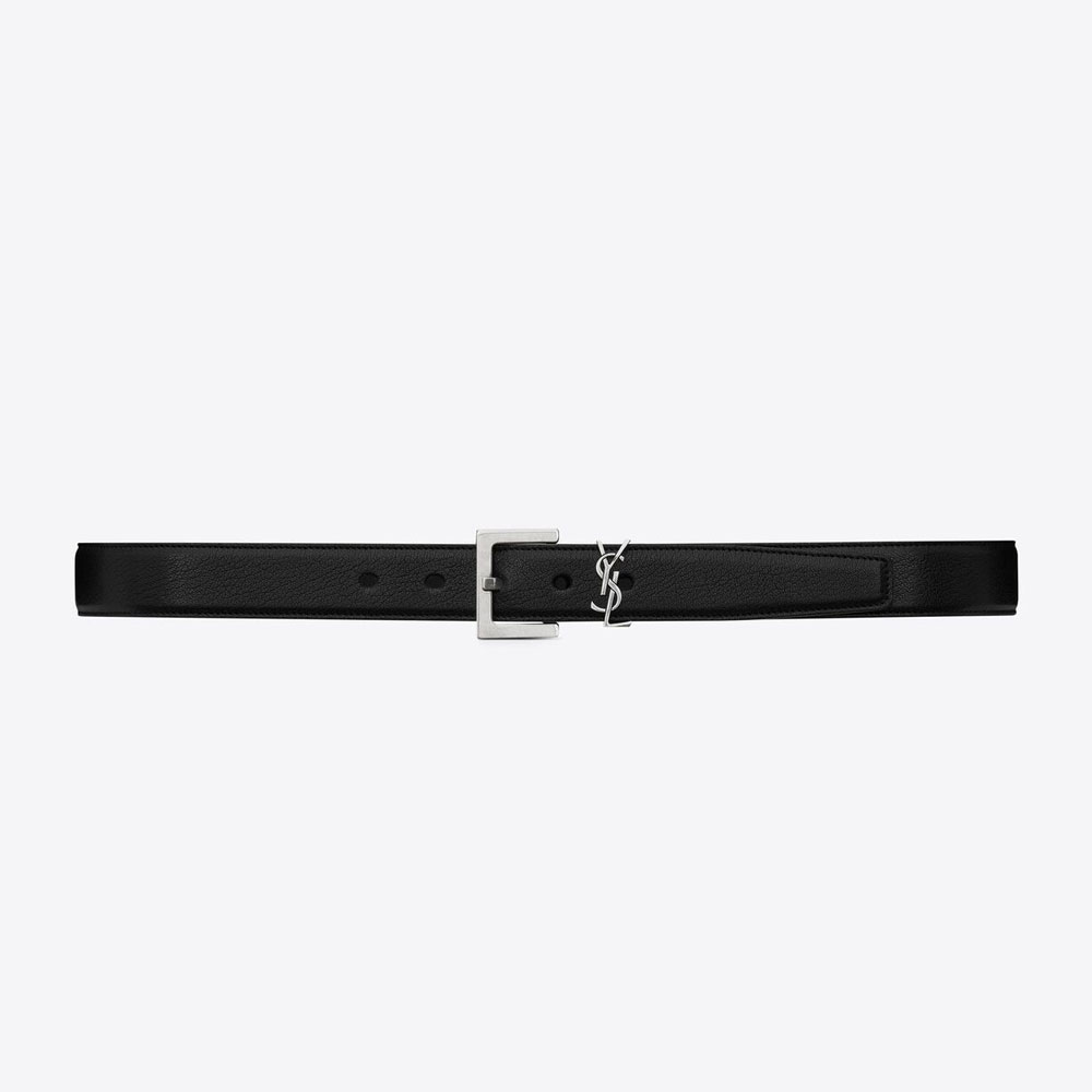 YSL Cassandre Belt In Smooth Leather 634440 BRM0E 1000: Image 1