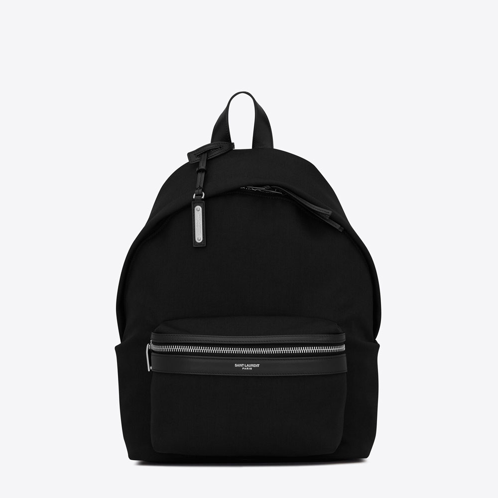 YSL City Mini Backpack In Canvas 650617 GR0VE 1000: Image 1