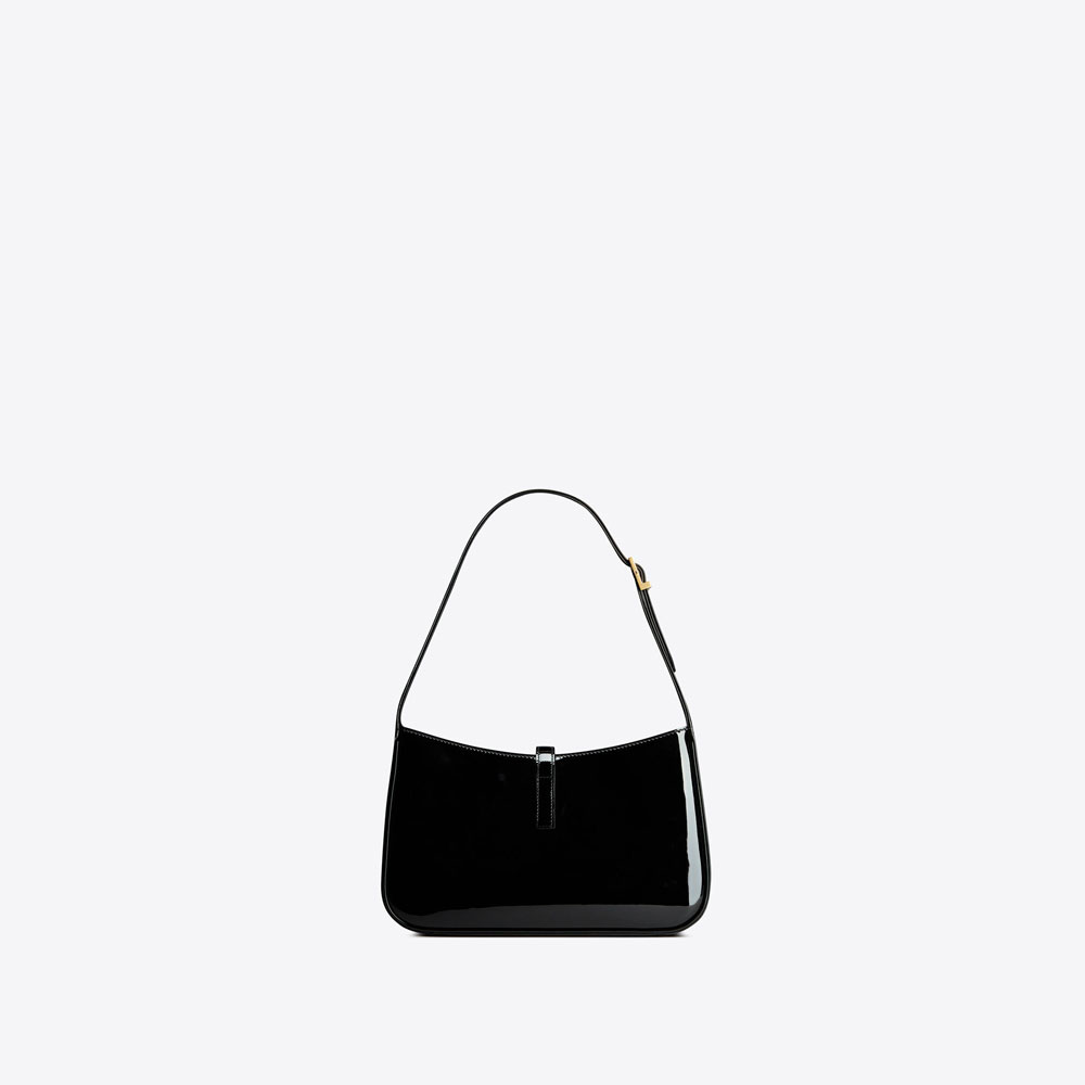 YSL Le 5 A 7 Hobo Bag In Patent Leather 657228 0UF0W 1000: Image 3