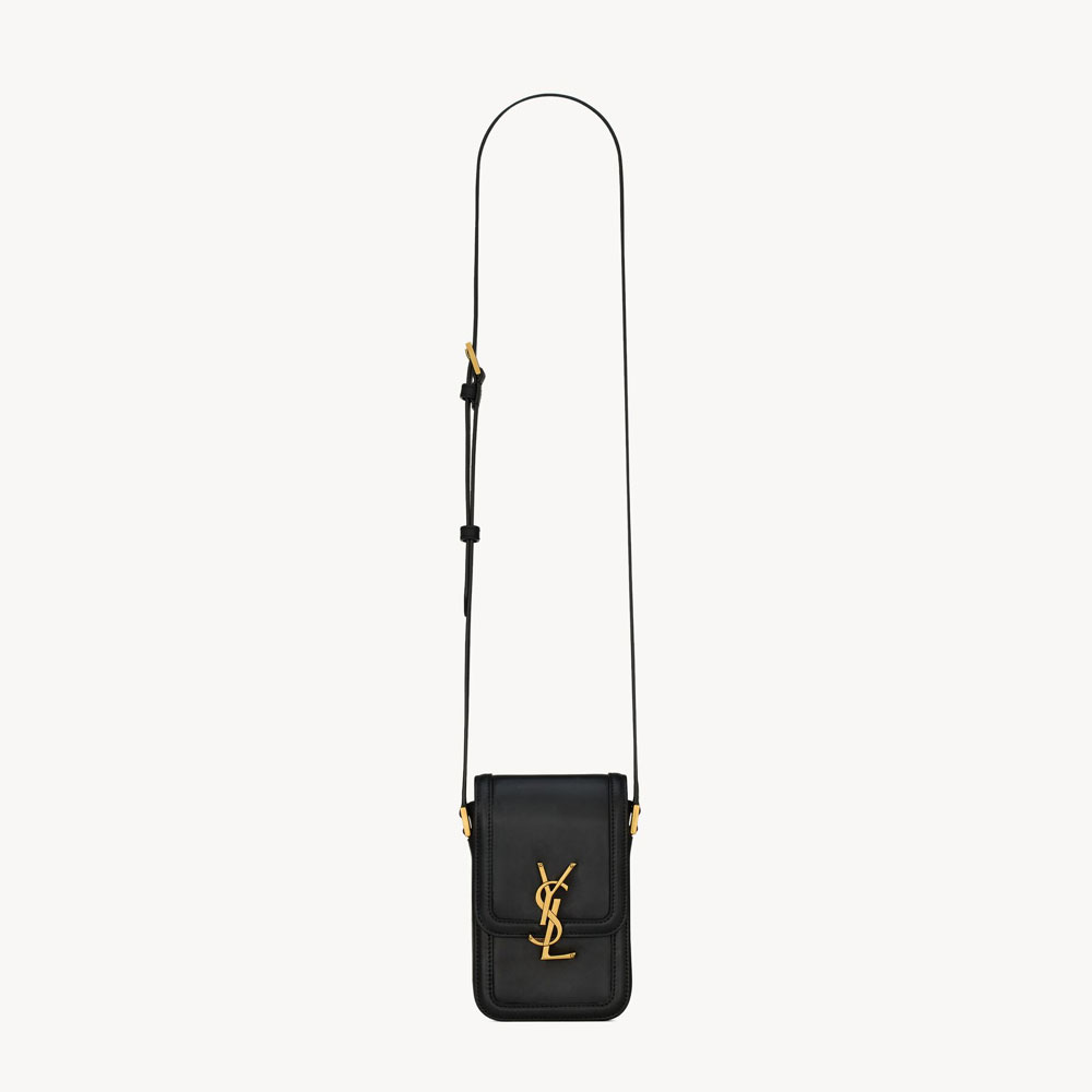 YSL Solferino Mini Bag In Smooth Leather in Black 753963 BWR0W 1000: Image 1