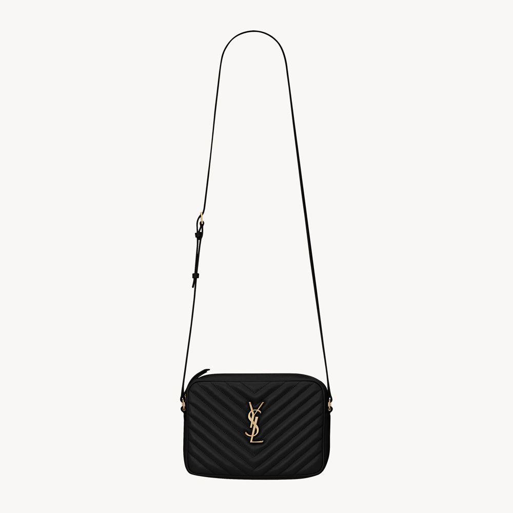 YSL Lou Camera Bag In Quilted Leather in Black 761554 DV707 1000: Image 1