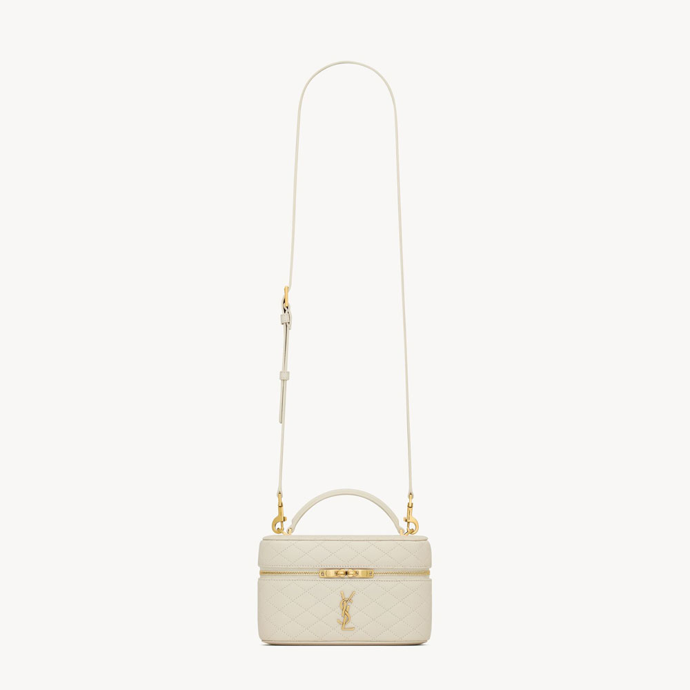 YSL Gaby Vanity Bag In Lambskin in Blanc Vintage 766731 1EL07 9207: Image 1