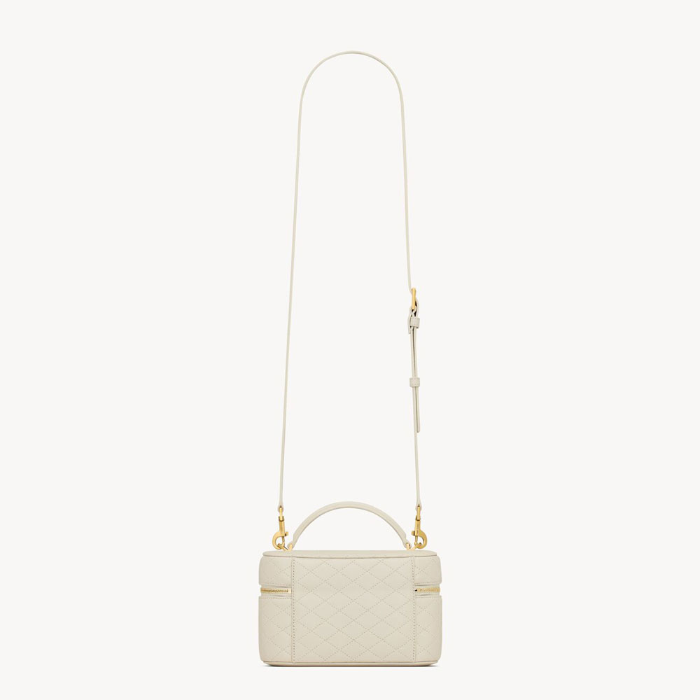 YSL Gaby Vanity Bag In Lambskin in Blanc Vintage 766731 1EL07 9207: Image 3