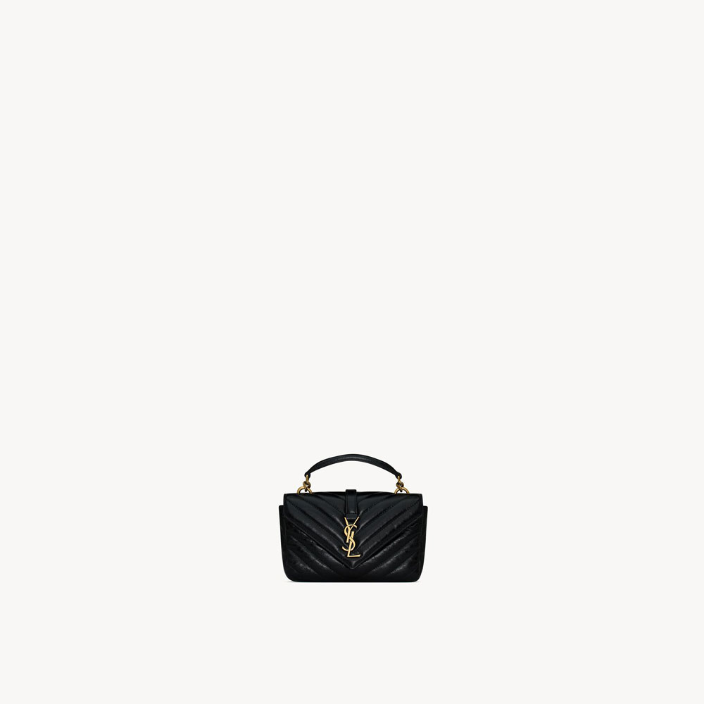 Saint Laurent College Mini Chain Bag 779430 DZH07 1000: Image 2