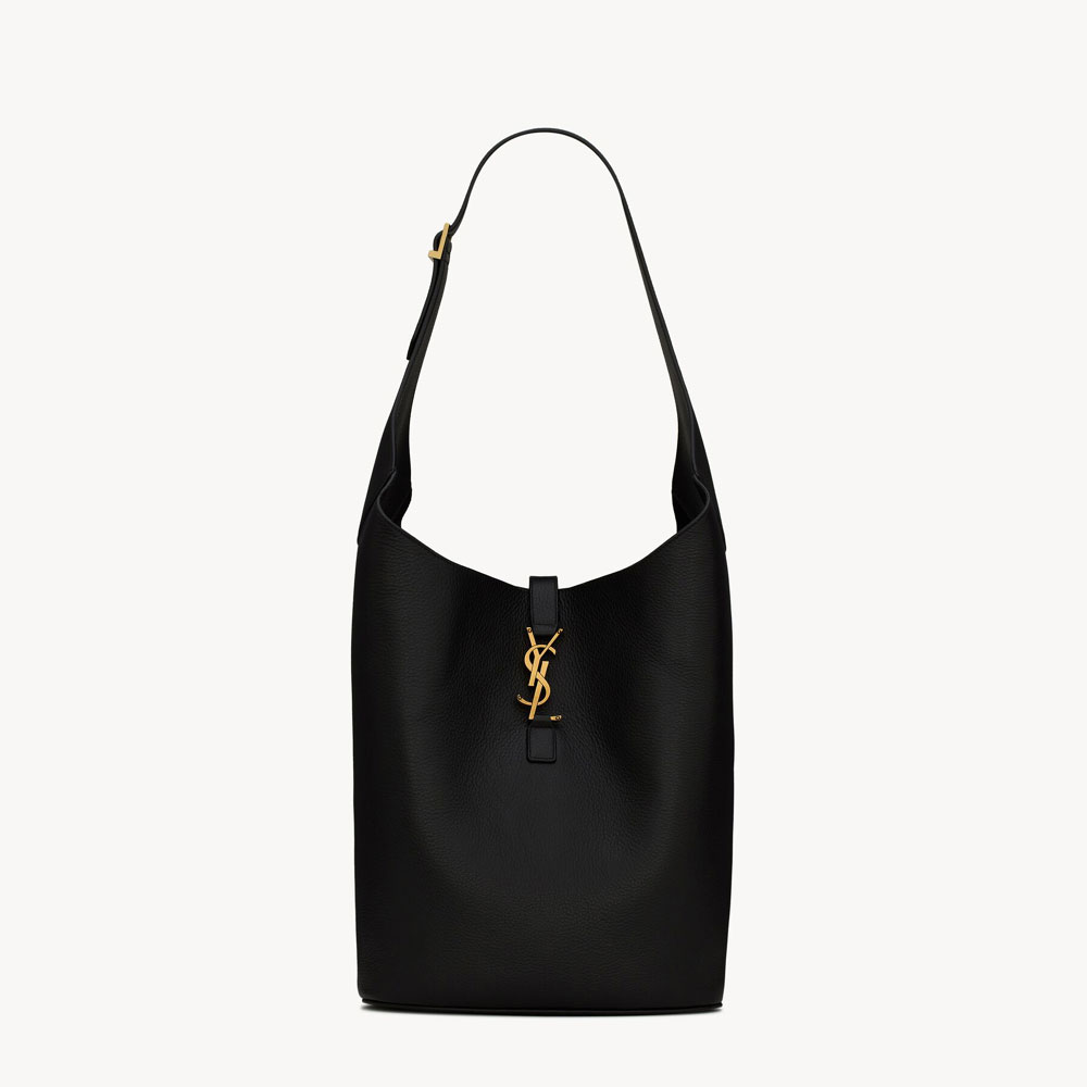 YSL Le 5 A 7 Hobo In Grained Leather 793088 AADN9 1000: Image 1