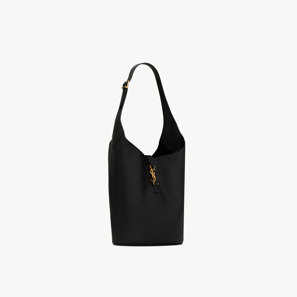 YSL Le 5 A 7 Hobo In Grained Leather 793088 AADN9 1000: Image 3