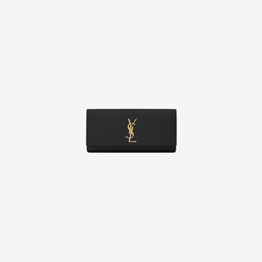 YSL Kate Clutch In Grain De Poudre Embossed Leather 326079 BOW0J 1000