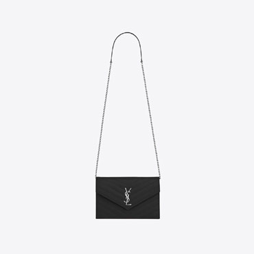 Saint Laurent Envelope Chain Wallet 393953 BOW02 1000