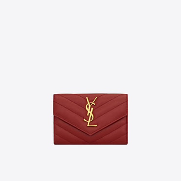 YSL Cassandre Matelasse Small Envelope Wallet In Quilted 414404 AAA44 6008