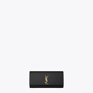 Saint Laurent CLASSIC KATE Clutch In Black Grain De Poudre Textured Leather 45225563RD