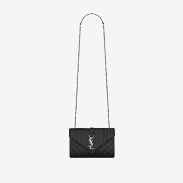 YSL ENVELOPE Small Bag In Grain De Poudre Leather 526286 BOW92 1000