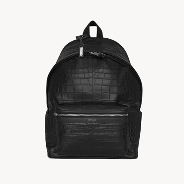 YSL City Backpack In Crocodile-embossed 534967 DZE2F 1000