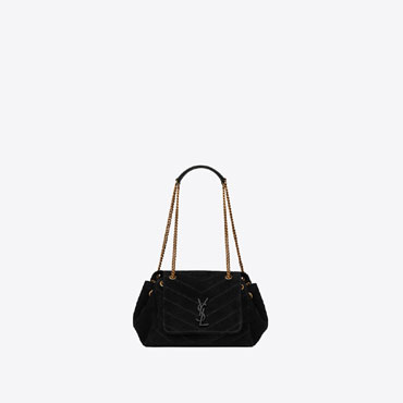 YSL Small Nolita Chain Bag In Suede 554284 C4B17 1000