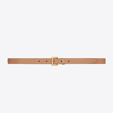 YSL Cassandre Thin Belt Square Buckle 554465 BWR6W 2725