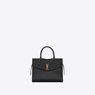 YSL UPTOWN Medium Tote In Grain De Poudre Embossed 557653 1KA0J 1000