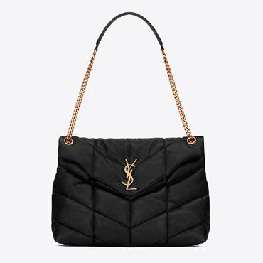 YSL Puffer Medium Bag In Quilted Lambskin 577475 1EL07 1000