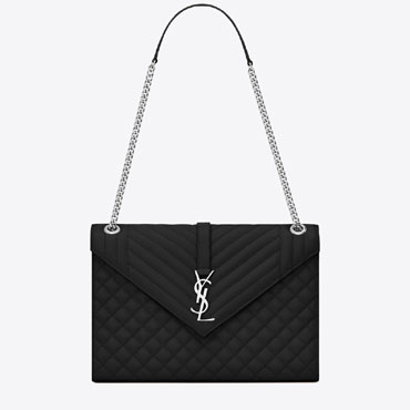 YSL Envelope Large Bag In Mix Matelasse Grain De Poudre 600166 BOW92 1000