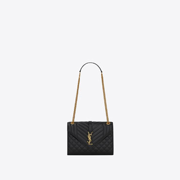 YSL Envelope Medium Chain Bag In Supple Matelasse 600185 0O7S1 1000